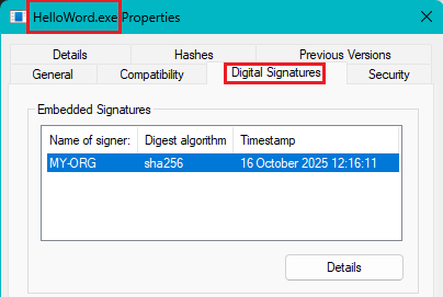 Windows Properties